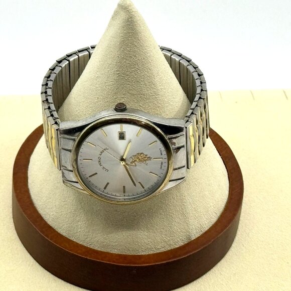 PRECISION by GRUEN 40mm Analog Wrist Watch, Two Tone Black/Gold - Picture 7 of 17